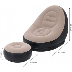 Inflatable Leisure Sofa Chair and Footstool 2-in-1with Air Pump - DND - PID40 Home DND-PID40