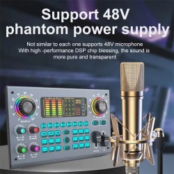 Zealsound Professional Podcast Live SoundCard Equipment Bundle with 48V- DND - PID45 - DND - PID45 Home DND-PID45