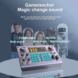 Zealsound Professional Podcast Live SoundCard Equipment Bundle with 48V- DND - PID45 - DND - PID45 Home DND-PID45