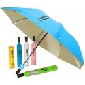 Travel Rainy Sunny 3 Folding Umbrella Foldable Bottle Umbrellas (Random Color)