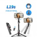 L19S Portable Mini Stabilizer Gimbal Wireless Remote Control Rotating Folding with Beauty Fill Light Selfie Stick - DND - PID59