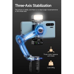 M03 Vlog Video Handheld Stabilizer 3-Axis AI Tracking Gimbal with Auto Face Object Follow for Smartphone Home DND-PID62