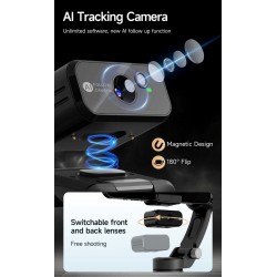 M03 Vlog Video Handheld Stabilizer 3-Axis AI Tracking Gimbal with Auto Face Object Follow for Smartphone Home DND-PID62