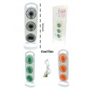 3 Blade Rechargeable Fan (Multicolor)