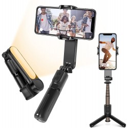 Q09 Mobile Selfie Stick with Tripod Fill Light Bracket or Selfie Stick Compatible with Bluetooth Remote Control - DND - PID10...