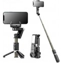 Q18 Mini Gimbal Stabilizer with Remote Selfie Stick & 360 Face Tracking Stand for Smartphone