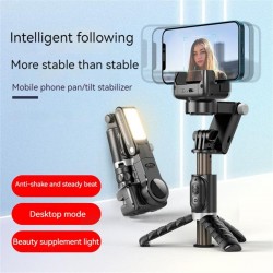 Q18 Mini Gimbal Stabilizer with Remote Selfie Stick & 360 Face Tracking Stand for Smartphone Mobile Gadgets DND-PID10